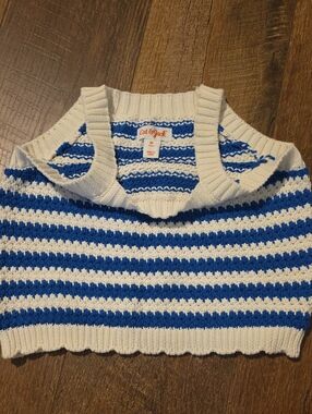 Toddler Girls' Striped Crochet Tank Top- Cat & Jack